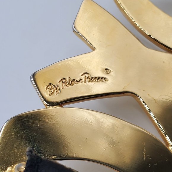Paloma Picasso OXO Signature Black Leather Belt main image 10